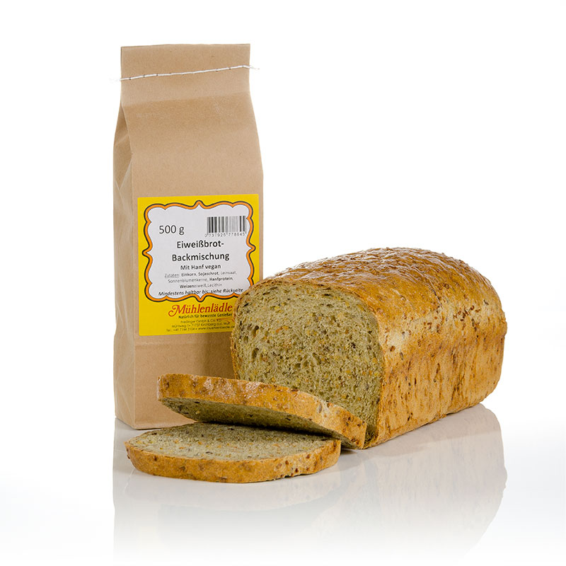 Eiweißbrot mit Hanf vegan 500g