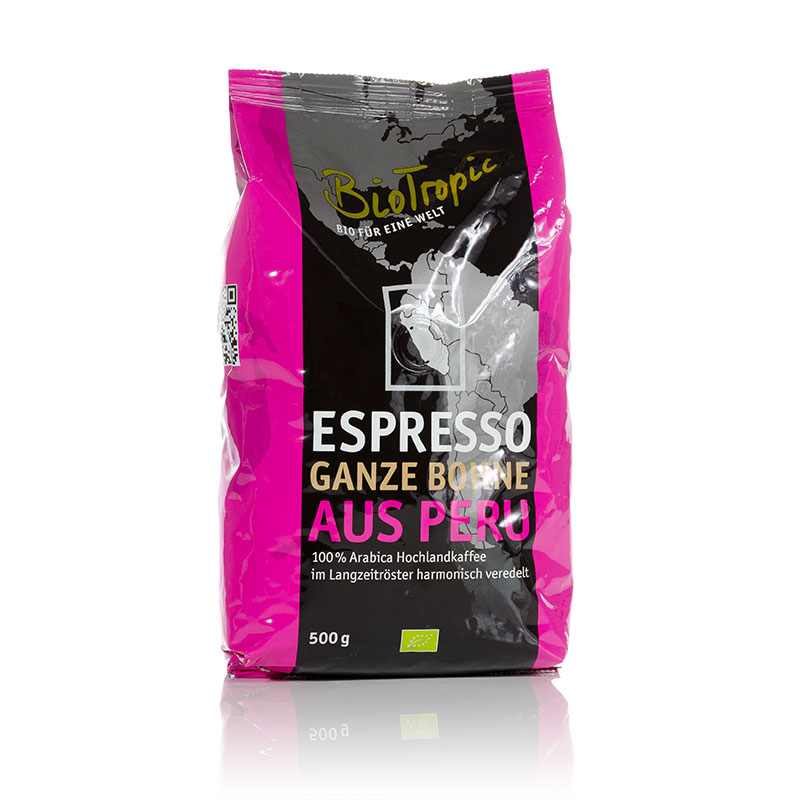 Bio Espresso Peru Ganze Bohnen