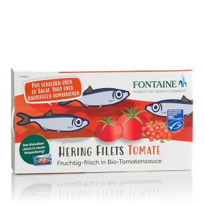 Heringsfilets in Bio-Tomatensauce