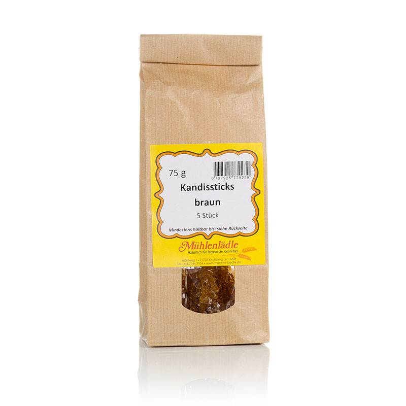 Kandissticks braun 5 Stück 75g