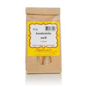 Kandissticks weiß 5 Stück 40g