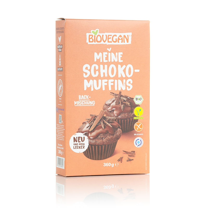Bio Schoko Muffins glutenfrei, Biovegan 360g Mühlenlädle