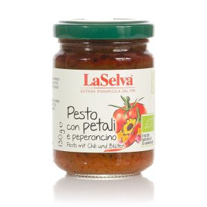 Bio Pesto con petali Chili