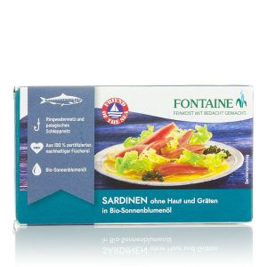 Bio Sardinen ohne Haut und Gräten