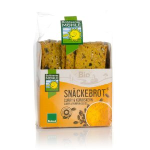 Bio Snäckebrot Curry-Kürbiskern