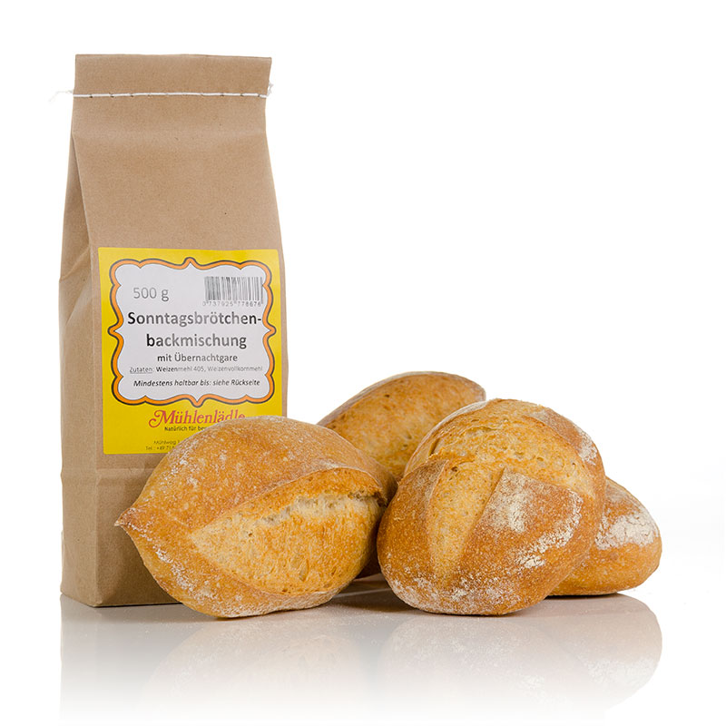 Sonntagsbrötchen mit Übernachtgare 500g
