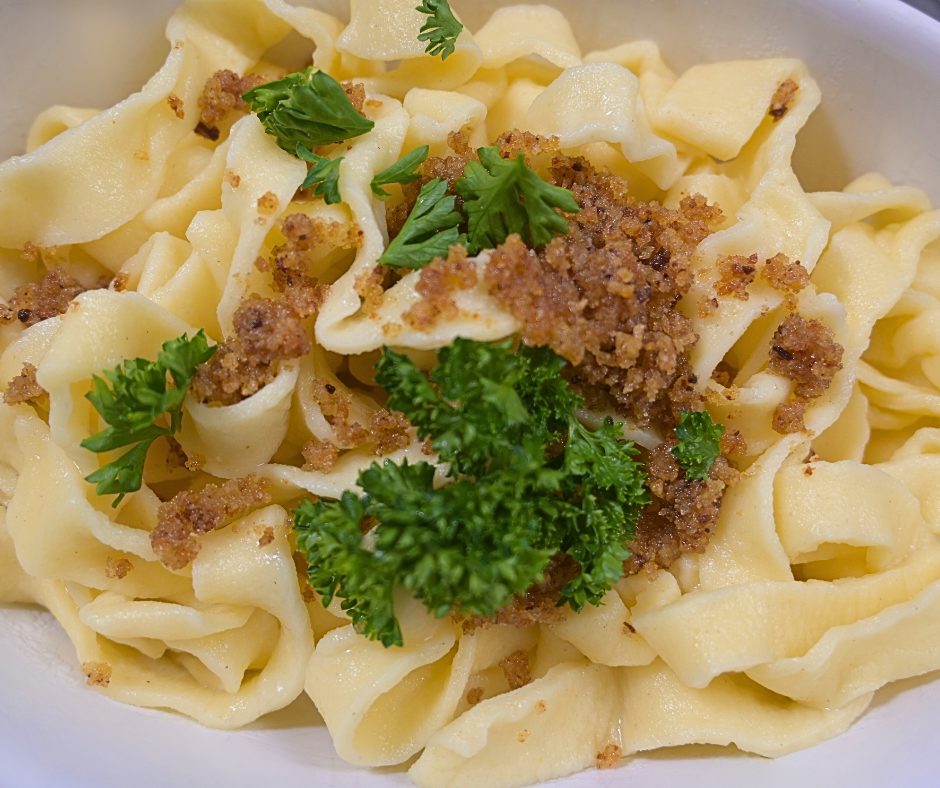 Handgemachte Dinkel Nudeln